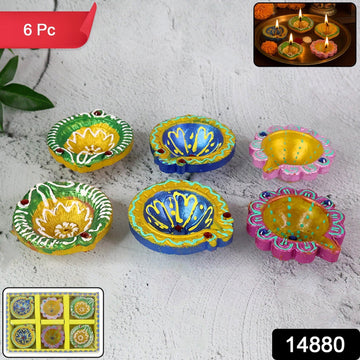 Decorative Clay Diyas