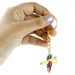 Krishna Flute with Peacock Feather Design Keychain (1 Pc)