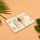 3D -Up Greeting Card (1 Pc): Birthday, Love, Christmas