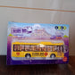 Inertia Bus Toys , High Simulation Yellow Fine Details Mini Bus Model Car Toys Prizes for Gift Collections