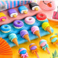 Cone, Donut & Lollipop Eraser Set for Kids’ School Gifts (1 Set 4 Pc, Themed)