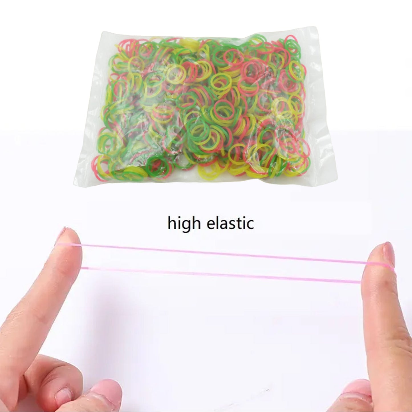 2-Inch Unbreakable Nylon Rubber Bands – Reusable Multicolor for Office, Home & School (50GM), Hair accessories