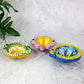 Painted Clay Diya Set