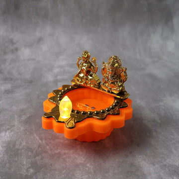 Decorative Lakshmi Ganesh LED Diya